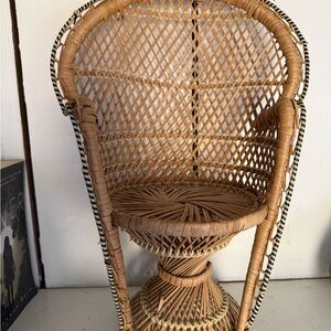 Wicker Peacock Chair